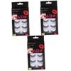 Healeved 3sets Long Thick Natural Look Cross Eyelashes Individual False