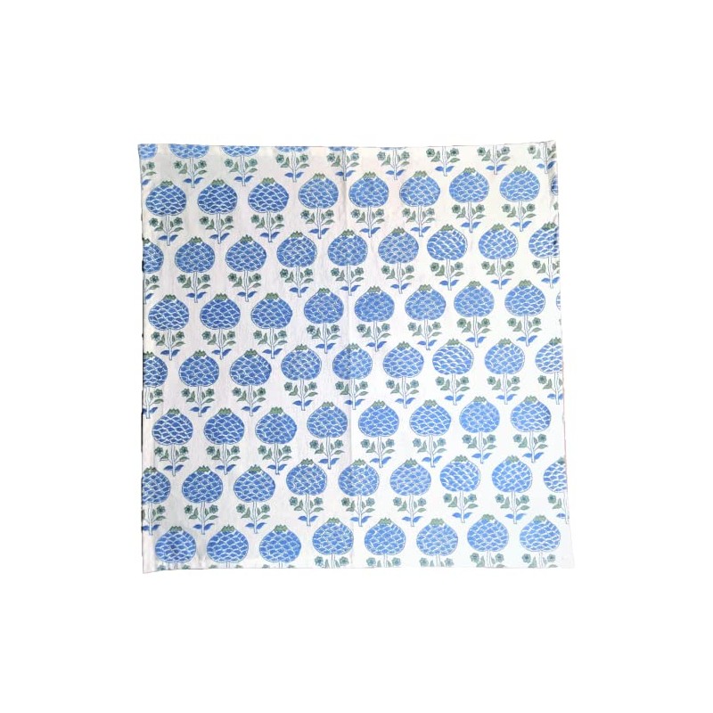 ATOSII Roma Blue 100% Cotton Fall Cloth Designer Dinner Napkins,