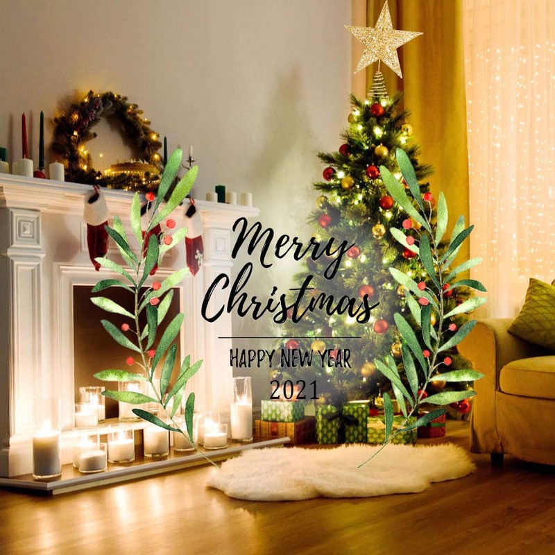 Dadabig Christmas Tree Topper Star, Christmas Tree Glitter Decoration, (Gold)