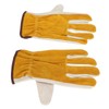 Garden Cowhide Gloves Puncture Proof Wearproof Full Finger Leather Gloves