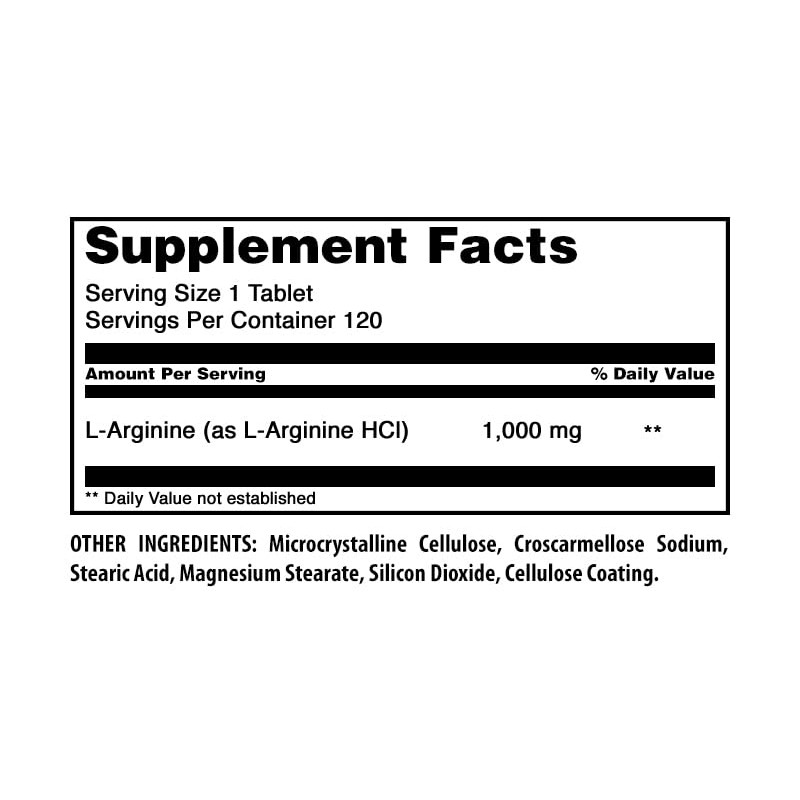 Amazing Nutrition Arginina 1000 120 Tabletas Suplemento Alimenticio Rutina Diaria