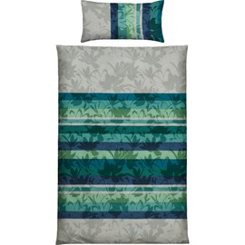 REDBEST Bettwäsche Single-Jersey Petrol Größe 1x 135x200 cm + 1x 80x40 cm