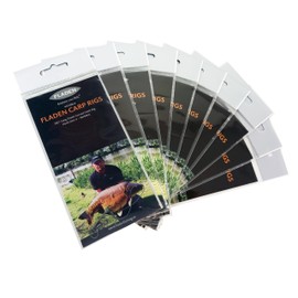 FLADEN Fishing - 10pk 360 Degree Long Shank Hook Carp Rigs (Pre-tied Size 4) Quality Fishing Rigs Designed Specifically For Carp Fishing [40-13554]