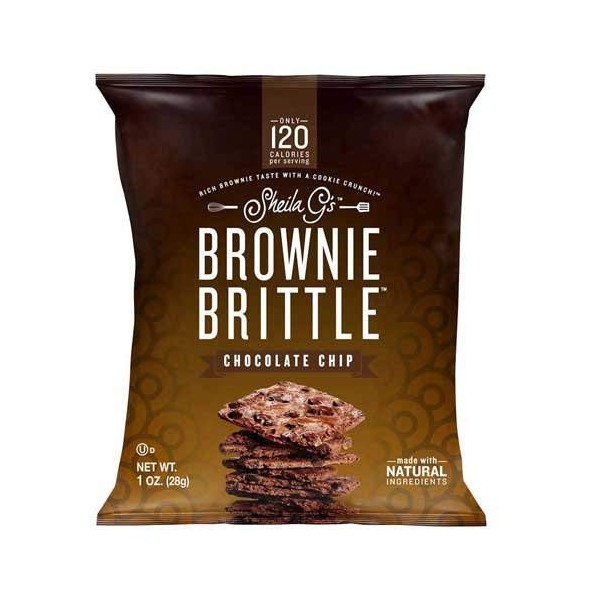 Sheila Gs Chocolate Chip Brownie Brittle, 1 Ounce -- 72 per case.