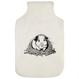 'Guinea Pig in Fresh Bedding' Hot Water Bottle Cover (HW00034399)