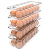 Utopia Home Egg Container With Lid and Handle for Refrigerator