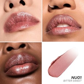 FOCALLURE- Lápiz labial hidratante brillante, acabado perlado brillante, bálsamo labial hidratante con color y textura cremosa, de larga duración.