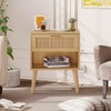 Irontar 17.7'' Wide Rattan Nightstand Set of 2, Bedroom Night