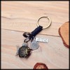 White Fang AZ168 Keychain, Carp, Keyring, Leather, Stylish, Retro Charm,