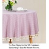 Round Tablecloth Cotton Linen Tablecloth Wrinkle Free Dust-Proof Table Cloth