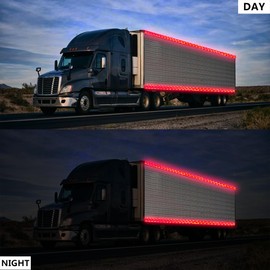 SWRT Reflective Tape 2 Inch x 30 Feet DOT-C2 Shining Star Fade Resistant Red Reflective Tape Outdoor Waterproof Strong Adhesive Safety Warning Tape Reflector Conspicuity Tape for Trailer Trucks Bike