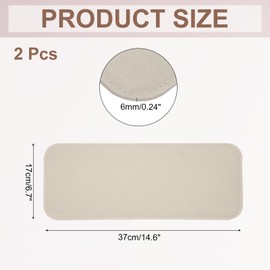 sourcing map 2Pcs Felt Base Shaper, 14.6x6.7 Inch Rectangle Bag Bottom Shaper Pad Bag Cushion Base Purse Liner Board Insert Arc Corner for Handbags Tote Crossbody Bag Backpack, Beige