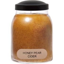 A Cheerful Giver - Honey Pear Cider Baby Scented Glass Jar Candle (6oz) with Lid & True to Life Fragrance Made in USA