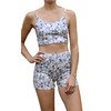 Daisy Del Sol Women's Crop Top Cami High Waisted Biker