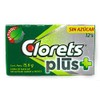 Clorets Plus Sugarless Gum 12pk–Mint Flavor (12 pieces of gum