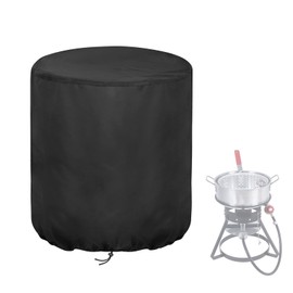Aidetech Fish Fryer Kit Cover Fit for FIRE RIOT with Heavy Gauge Aluminum Pots & Basket, Waterproof Outdor Cooking Propane Deep Fryer Cover-(22x22x28 inch)