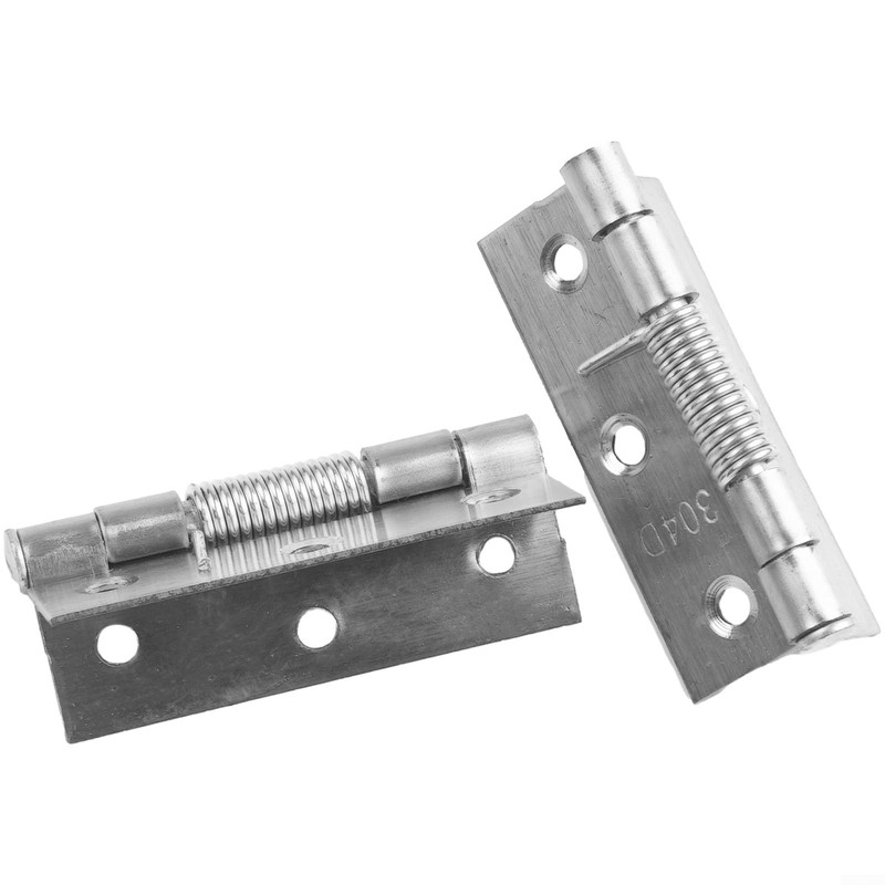 2Pcs Self Closing Spring Hinges Stainless Steel Spring Door Internal