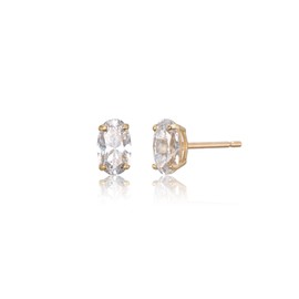 14k Almond Oval Earrings M Piercing Individual / 14k 아몬드 오벌 귀걸이 M  피어싱  낱개