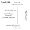 2 Pcs T-Sign Adjustable Posters Banner Stand, Aluminum Alloy Display