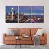 Pacimo 3 Pieces Cityscape Canvas Wall Art - Seattle Washington