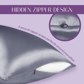 Olesilk 100% Silk Pillow Case / Pillow Cover, Gentle on Hair and Skin, with Concealed Zip, 19 Momme, 1 Item