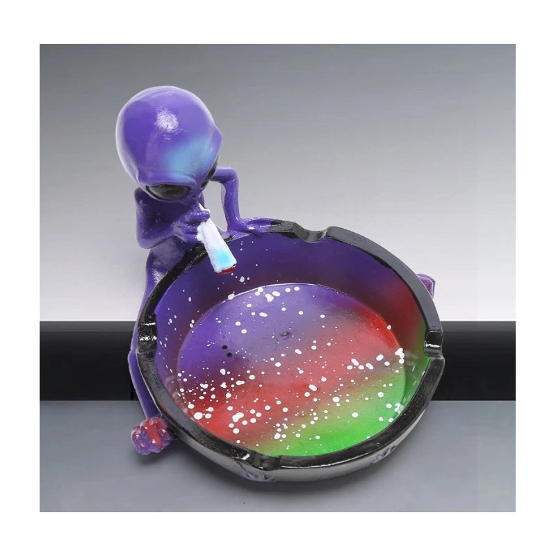 Ceramic Smoking Alien Ashtray Ash Catcher Perfect Gifts for Smoker