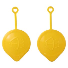 YYlingx 2PCS Windscreen Washer Fluid Reservoir Bottle Tank Cap Yellow Wiper Fluid Reservoir Tank Lid Cap Cover for Subaru Forester Car Accessories No.86615AA060