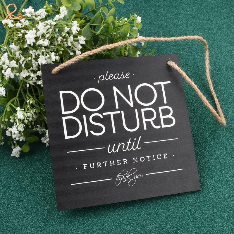 Volumoon ONE 2-Sided Sign, Knock & Kindly Wait, Do Not