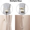 4 Packs Magnetic Curtain Tiebacks for Drapes, H HOME-MART Convenient