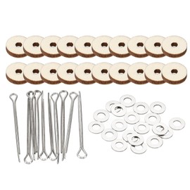 PATIKIL 10mm Doll Joints, 20 Set Removable Cotter Pin Joints Connector and Fiberboard Tray for Bear Limbs Making Head Joints DIY Crafts Accessories