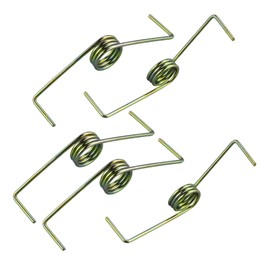Pack of 5 Metal Tension Spring Bronze Tone Steel Compression Spring Secateurs Accessories Tool Trolley Jack Hydraulic Handle Thickening Torsion Spring Replacement Parts Car Repair Tool Parts