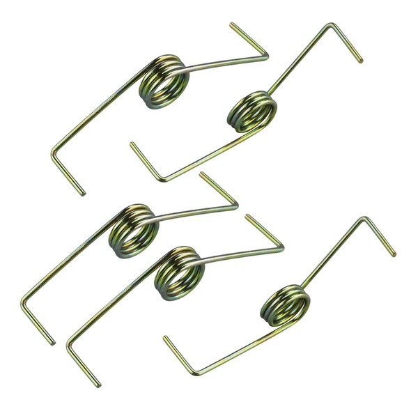 Pack of 5 Metal Tension Spring Bronze Tone Steel Compression