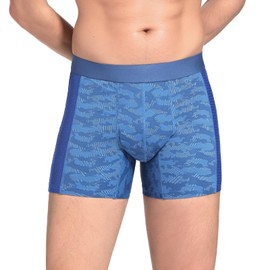 HANSILK Incontinence Boxers for Men, Washable Incontinence Pants Summer Thin Boxers Breathable Mesh Ice Silk Boxer Shorts