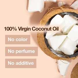 STAR CARE Virgin Coconut Oil 100% Pure, Cold-Pressed, Unrefined Grade A Moisturizer for Face, Body & Hair, Ideal for Dry Cracked Skin Makeup Remover & Hair Treatment 7oz