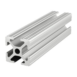 8020, 1010, 10 Series 1 Inch x 1 Inch T-Slotted Aluminum Extrusion DIY Extruded Linear Slot Bar Rail 80/20 (Clear Anodize, 12" Long)