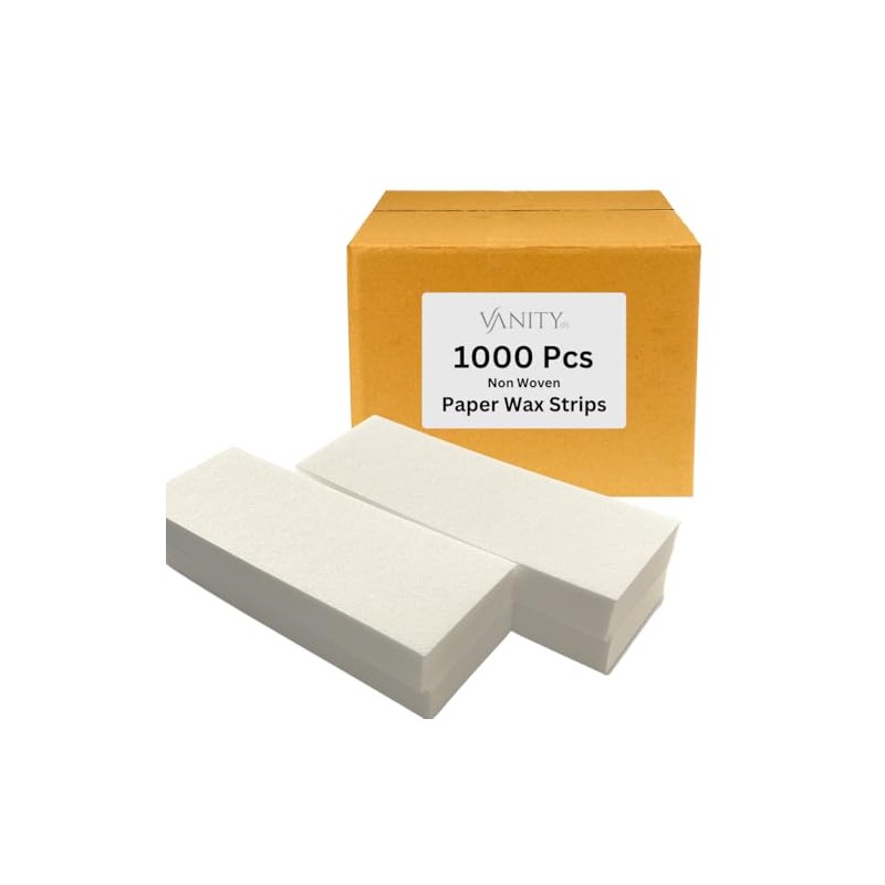 Vanity UK 1000 Pcs Paper Wax Strips Non Woven Disposable