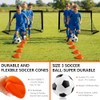 Kids Pop Up Soccer Goal Set with Training Equipment, Portable