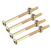 sourcing map Set of 4 Furniture Bolts Nut Set Hexagonal