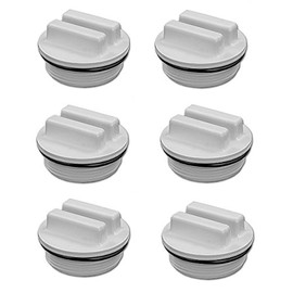 Optimum Pool Technologies 6 Pack - Filter Drain Plug (for Hayward and Pentair) 1.5"