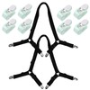Bed Sheet Clips - Crisscross Fitted Sheet Straps for Bedding,Fitted