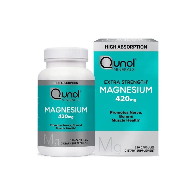 Glicinato De Magnesio 420mg Magnesium Glycinate 420mg, 120 Vegan Capsules