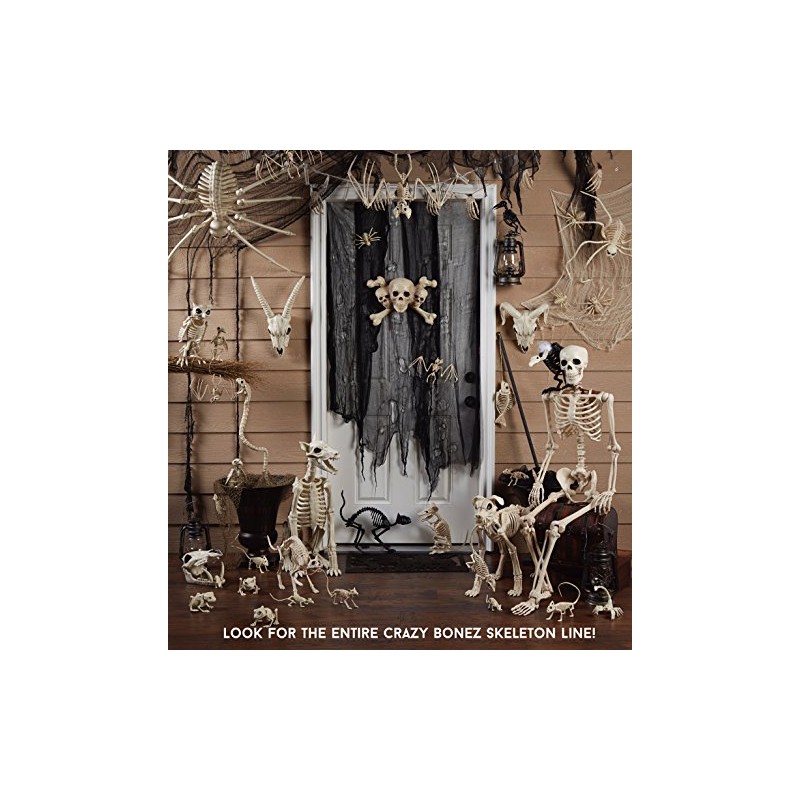 Crazy Bonez Sitting Skeleton Puppy Toy