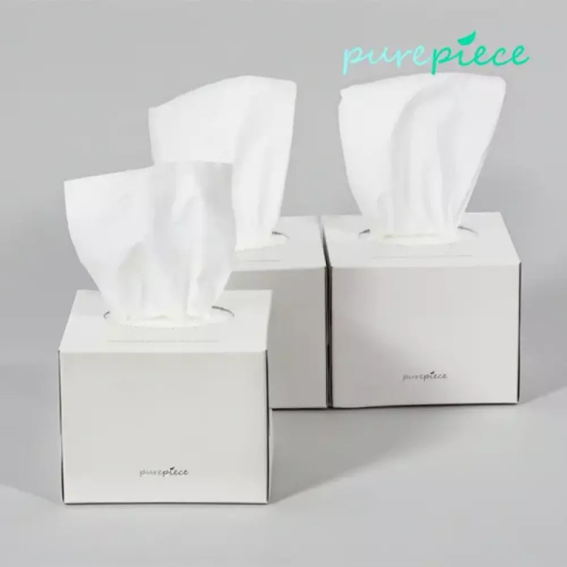 Pure Peace 퓨어피스 먼지없는 천연펄프 미니각티슈 230매 12개입 미용티슈 비염티슈
