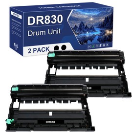 DR830 DR-830 Drum Unit Black 2-Pack Compatible Replacement for Brother DR830 DR 830 DR-830 for HL-L2400D L2405W L2460DW L2460DWXL L2865DW L2480DW DCP-L2640DW MFC-L2807DW L2820DW L2820DWXL Printer