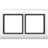 Merten 400219 AQUADESIGN Socket Frame for 2 Sockets Polar White