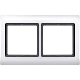 Merten 400219 AQUADESIGN Socket Frame for 2 Sockets Polar White
