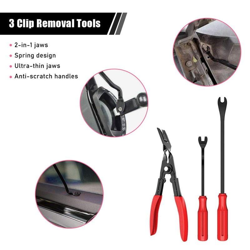 Suvnie 19PCS Trim Removal Tool Set, Car Panel Door Audio