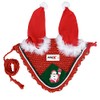 Christmas Santa Claus Horse Ear Bonnet Net Hat Hood Mask