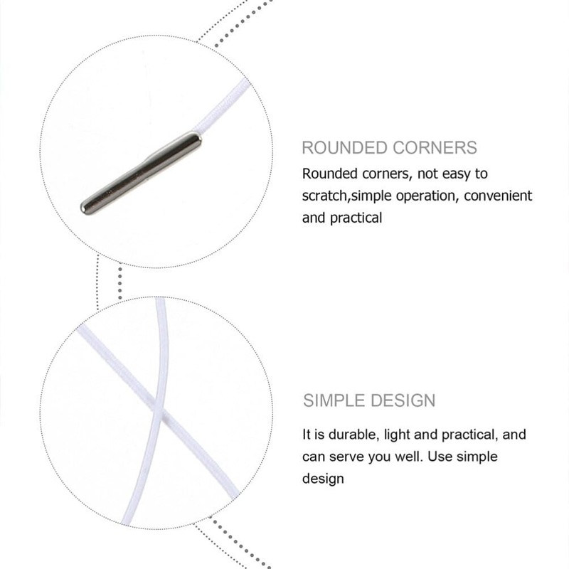 Operitacx 50 Pack Elastic String for Masks, Elastic Barbed Cord