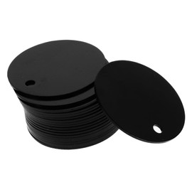 Anneome 25 Pcs Blank Tag Colored Tabs Black Bracelets Blanks Blank Aluminium Alloy Pet Tag Blank Dog Tags for Pets Inch Acrylic Signs Engraving Pet Pendent Aluminium Alloy Tag Disc Charm